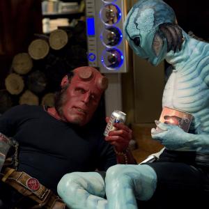 Still of Ron Perlman and Doug Jones in Hellboy II: The Golden Army (2008)