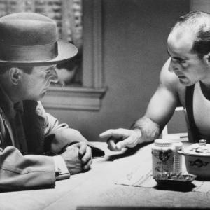Still of Joe Pesci and Stanley Tucci in The Public Eye 1992