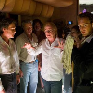 Wolfgang Petersen, Kurt Russell and Josh Lucas in Poseidon (2006)