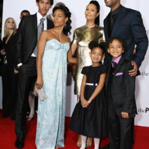 Will Smith Jada Pinkett Smith Thandie Newton Jaden Smith Trey Smith and Willow Smith at event of The Pursuit of Happyness 2006