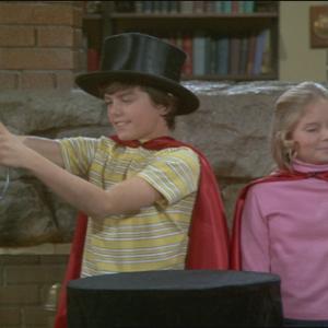 Still of Eve Plumb and Christopher Knight in The Brady Bunch 1969