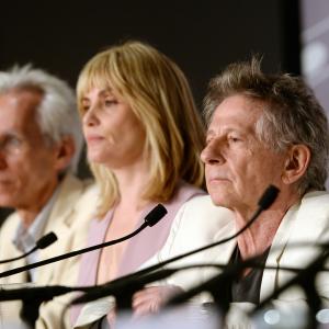 Roman Polanski, David Ives and Emmanuelle Seigner at event of Venera kailiuose (2013)