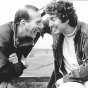 Still of Pete Postlethwaite and James Thornton in Among Giants 1998