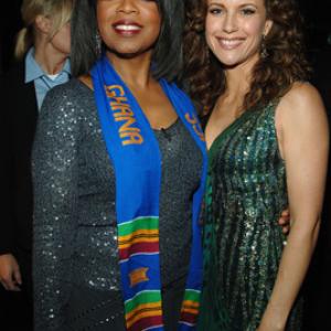 Kelly Preston and Oprah Winfrey at event of ESPY Awards 2005