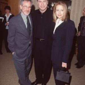 Steven Spielberg, John Travolta and Kelly Preston