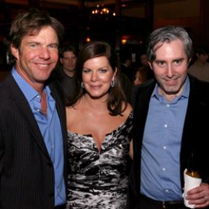 Dennis Quaid, Marcia Gay Harden and Paul Weitz at event of American Dreamz (2006)