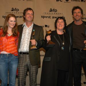 Julianne Moore, Dennis Quaid, Todd Haynes and Christine Vachon