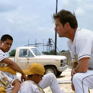 Still of Dennis Quaid Jay Hernandez and Chad Lindberg in The Rookie 2002