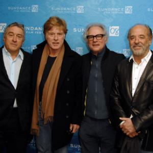 Robert De Niro, Robert Redford, Barry Levinson and Art Linson at event of What Just Happened (2008)