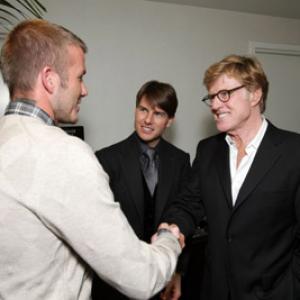 Tom Cruise Robert Redford Katie Holmes and David Beckham at event of Lions for Lambs 2007