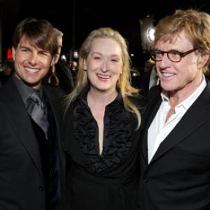 Tom Cruise Robert Redford and Meryl Streep at event of Lions for Lambs 2007