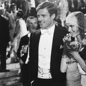 Still of Robert Redford and Mia Farrow in The Great Gatsby 1974