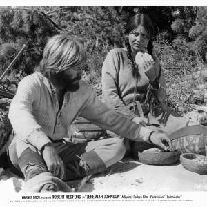 Still of Robert Redford and Delle Bolton in Jeremiah Johnson 1972