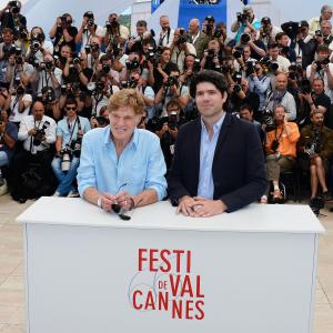 Robert Redford and J.C. Chandor at event of All Is Lost (2013)