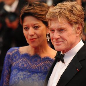 Actor Robert Redford R and his wife Sibylle Szaggars attend the All Is Lost Premiere during the 66th Annual Cannes Film Festival at Palais des Festivals on May 22 2013 in Cannes France