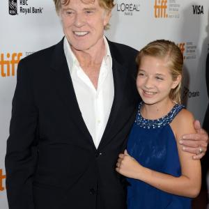 Robert Redford and Jackie Evancho at event of The Company You Keep 2012