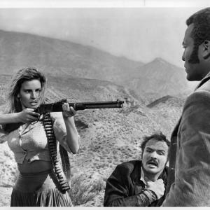 Still of Raquel Welch Burt Reynolds and Jim Brown in 100 Rifles 1969