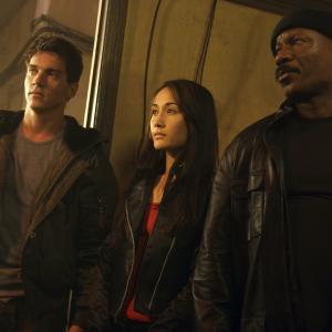 Still of Ving Rhames, Jonathan Rhys Meyers and Maggie Q in Mission: Impossible III (2006)