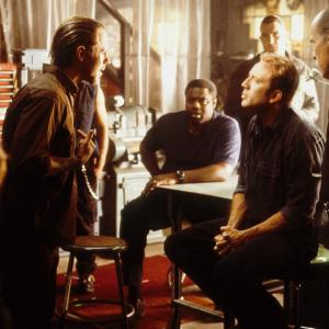 Still of Nicolas Cage Robert Duvall Giovanni Ribisi and Chi McBride in Gone in Sixty Seconds 2000