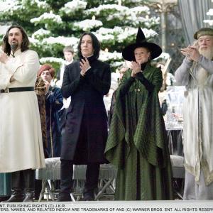 Still of Alan Rickman, Maggie Smith and Michael Gambon in Haris Poteris ir ugnies taure (2005)