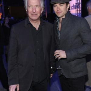 Alan Rickman and Chris Pine at event of Mother and Child (2009)