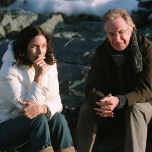 Still of Alan Rickman and Carrie-Anne Moss in Snow Cake (2006)