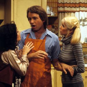 Still of John Ritter Suzanne Somers and Joyce DeWitt in Threes Company 1977