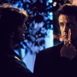 Still of Sylvester Stallone and Eric Roberts in The Specialist 1994