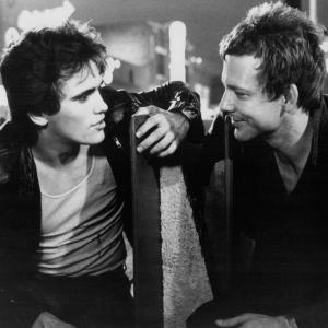 Still of Matt Dillon and Mickey Rourke in Rumble Fish (1983)
