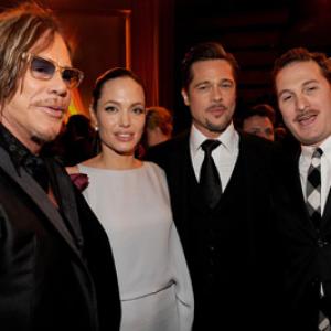 Brad Pitt Mickey Rourke Angelina Jolie and Darren Aronofsky