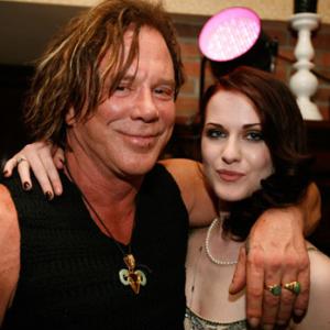 Mickey Rourke and Evan Rachel Wood at event of The Wrestler 2008