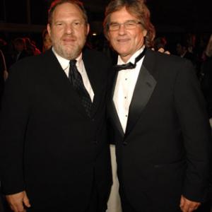 Kurt Russell and Harvey Weinstein at event of Death Proof 2007