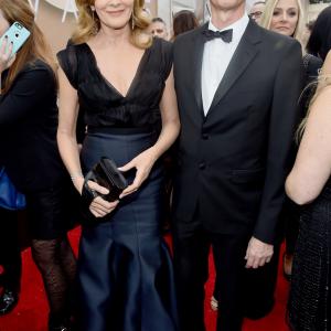 Rene Russo and Dan Gilroy at event of 72nd Golden Globe Awards (2015)