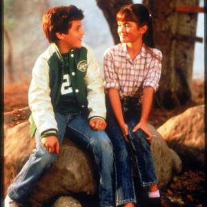 Still of Fred Savage and Danica McKellar in The Wonder Years 1988