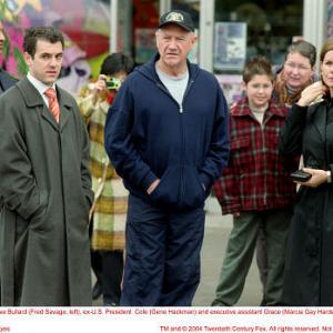 Still of Gene Hackman Fred Savage and Marcia Gay Harden in Welcome to Mooseport 2004