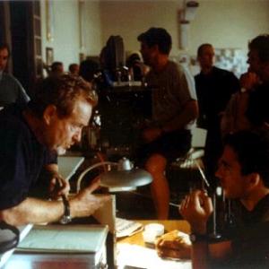 Ridley Scott and Andrea Piedimonte on the set of Hannibal