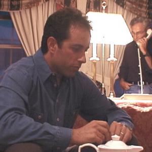 Still of Jerry Seinfeld and George Shapiro in Comedian (2002)