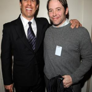 Matthew Broderick and Jerry Seinfeld
