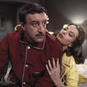 Still of Peter Sellers and Capucine in The Pink Panther 1963