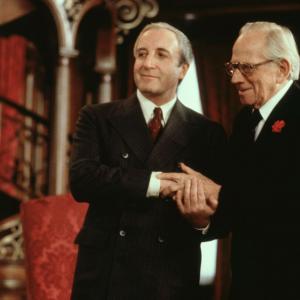 Still of Peter Sellers and Melvyn Douglas in Being There 1979