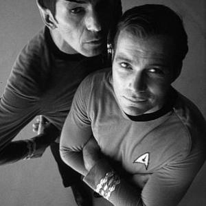 William Shatner and Leonard Nimoy Star Trek 1966 signed modern 14x11 600