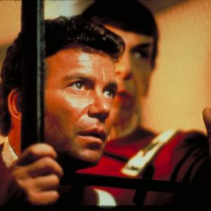 Still of Leonard Nimoy and William Shatner in Star Trek: The Wrath of Khan (1982)