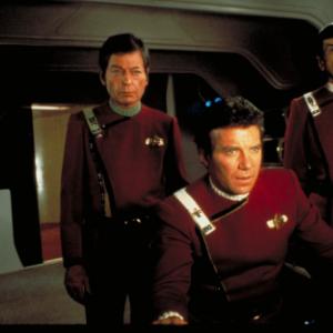 Still of Leonard Nimoy, William Shatner and DeForest Kelley in Star Trek: The Wrath of Khan (1982)
