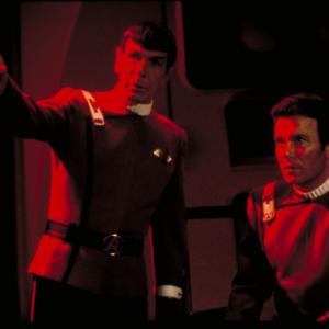 Still of Leonard Nimoy and William Shatner in Star Trek The Wrath of Khan 1982