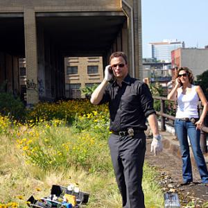 Still of Gary Sinise and Melina Kanakaredes in CSI Niujorkas 2004