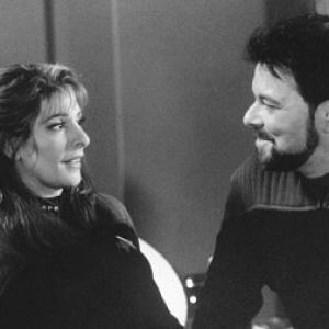 Still of Jonathan Frakes and Marina Sirtis in Star Trek Insurrection 1998
