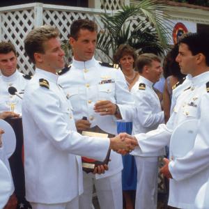 Still of Tom Cruise Val Kilmer and Tom Skerritt in Top Gun 1986