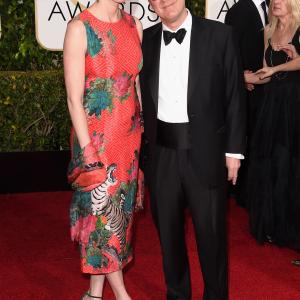 James Spader and Leslie Stefanson at event of 72nd Golden Globe Awards 2015