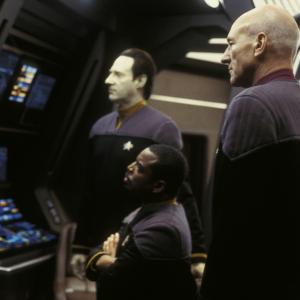 Still of Brent Spiner LeVar Burton and Patrick Stewart in Star Trek Nemesis 2002