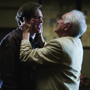 Still of Jim Carrey and Terence Stamp in Yes Man 2008